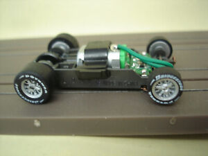 AFX RACING H.O. SCALE MEGA G+ 1.5 WIDE SILVER SPINNERS & RIMS LETTERED TIRES
