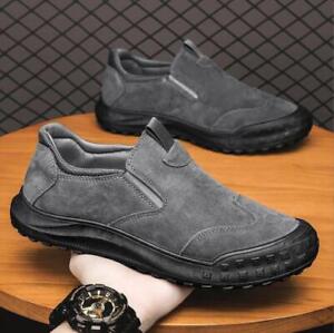 New Men's Canvas Casual Shoes breathable Soft Sole cotton Driving Shoes Fashion