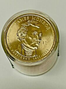 Danbury Mint James Monroe Presidential Dollar Coin Roll of 12 Uncirculated