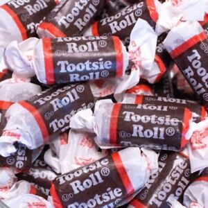 Tootsie Roll Original Chewy Chocolate Candy Chews BULK CANDY- One Pound