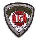 Norfolk Fire Department Engine 15 Patch Virginia VA