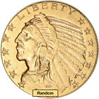 US Gold $5 Indian Head Half Eagle - XF Condition - Random Date