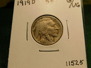 1919 D  Buffalo Nickel  Item # 11525