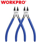 WORKPRO 2PC Wire Cutters 6 Inch Precision Flush Cutter Spring Loaded Side Pliers