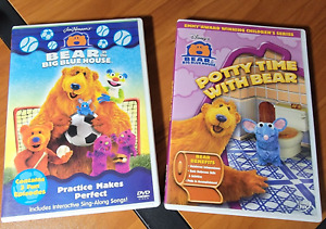Lot Of 2 Bear In The Big Blue House DVDS-- Practice Makes Perfect + Potty Time