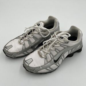 Nike Shox Turbo 3.2 SL White Silver Black 455541-100 Mens Size 10