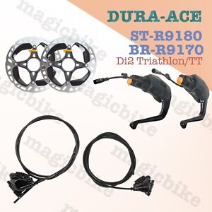 Shimano DURA-ACE Triathlon/TT Disc Brakeset R9180/R9170 Lever Rotor 11/12spd NEW
