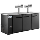 Kegerator / Beer Dispenser with 2 Quadruple Tap Towers (4) 1/2 Keg Capacity