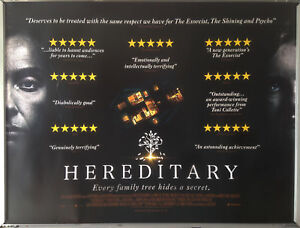 Cinema Poster: HEREDITARY 2018 (Review Quad) Toni Collette Gabriel Byrne