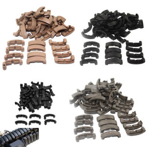 60pcs Clips Tactical Airsoft Index Clips for RIS RAS Weaver Rail Accessories