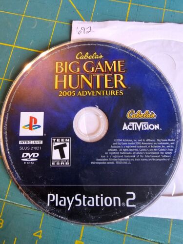 Cabela's Big Game Hunter: 2005 Adventures (Sony PlayStation 2, 2004) PS2