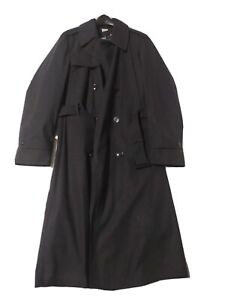 vintage Mens  Trench Coat black 40XL Size