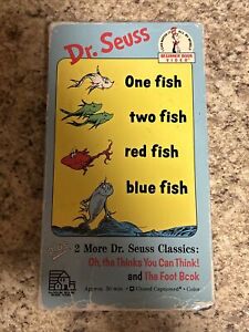 Dr. Seuss - One Fish, Two Fish, Red Fish, Blue Fish (VHS, 1989)