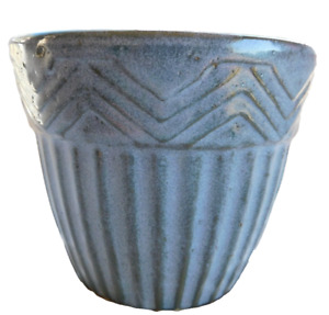 Vintage Roseville RRP CO grey/ blue Pottery Planter Made in USA