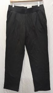 Time & Tru Women's Pull On Pants Black NWT Size M 8-10 Petite Relax Fit Stretch