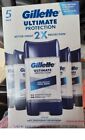 Men's Deodorant Gillette Cool Wave Clear Gel  5 pcs x 3.8 oz, Exp: 08/2024