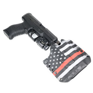 OWB Kydex Holster for 50+ Hanguns with TLR-7A - THIN RED LINE