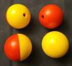 4 KNEX Balls Red Yellow Big Ball Factory Replacement Parts Standard Pieces K'NEX