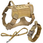 Tactical Dog Harness with Handle for Large Dogs Adjustable Military Dog Vest US