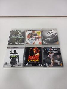Bundle of 6 Assorted PlayStation 3 Games