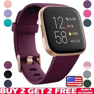 For Fitbit Versa 2  Versa  Versa Lite Replacement Silicone Watch Band Strap US