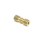 1/4 OD Compression Copper Tube Union Straight Joiner Fitting Air Gas Water