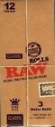 12 Packs RAW KING SIZE Natural Smoking Rolling Paper on a ROLL 3 Meter  Full Box