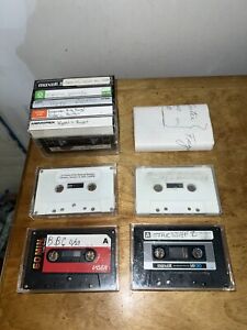 Lot Of 10 Used Blank Audio Cassette Tapes Weird Odd Obscure Unique Lost Audio