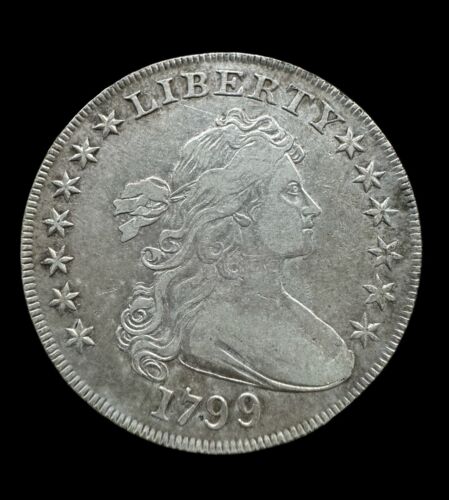 1799 Draped Bust Dollar Silver - 4/26/24, Free Shipping