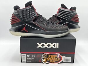 Air Jordan 32 Banned 2017 Size 10 Used Rare Retro Authentic Black Red Basketball