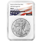 2023 (W) $1 American Silver Eagle NGC MS69 Flag Label