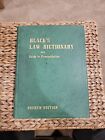 1951 BLACK'S LAW DICTIONARY With Guide to Pronunciation Hardcover Fourth Edition