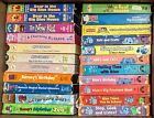 Preschool Kids VHS Tape Movies Barney Blues Clues Bear Big Blue House Lot of 22