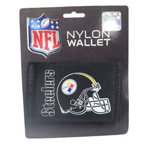 Officially Licensed NFL Pittsburgh Steelers Nylon Trifold Wallet