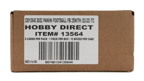 2022 PANINI ZENITH FOOTBALL HOBBY 12-BOX CASE