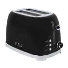 New ListingVETTA 2-Slice Extra-Wide-Slot Retro Toaster, Stainless Steel (Black), VTS-201RBK