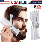 Beard Styling Shaping Template Comb Barber Tool Line Up Trimming Guide for Men