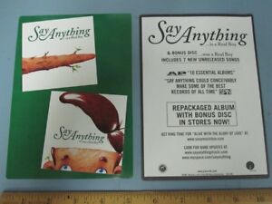 Say Anything 2006 ...is a Real Boy Promotional Sticker New Old Stock Flawless