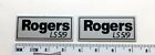 Rogers LS 5/9 Speaker Grill Badge Logo Silver Custom Made Aluminum
