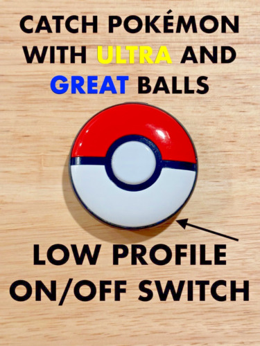 MODDED Pokémon GO Plus + Ultra and Great Ball Autocatcher - LOW PROFILE SWITCH!