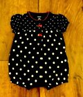New ListingCarter’s Strawberry Baby Girl 3 Mo Romper  1 Piece Short Sleeve Outfit Blue