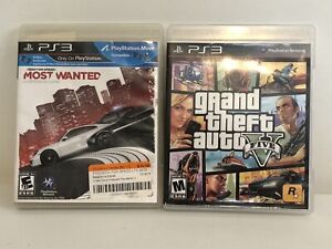 Sony PS3 Grand theft auto V, PS3 Most wanted lot of 2 games