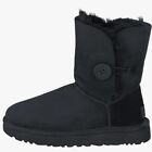 UGG Bailey Button II Women's Mid Top Boots Size 6 Black New 1016226