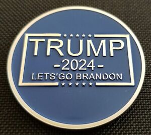 Golf Ball Marker LET'S GO BRANDON Trump 2024 Coin Round