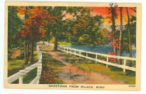 MILACA,MINNESOTA-GREETINGS-PM1943-LINEN-#43450-(MN-MMISC)