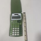 Texas Instrument TI-30X IIS scientific calculator, solar power, olive green case