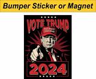 Trump 2024 Sticker - VOTE TRUMP 2024 MAGA Exterior Decal in Various Sizes