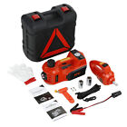 Electric Hydraulic Car Floor Jack 5 Ton 12V w/ Impact Wrench &Tire Inflator Pump