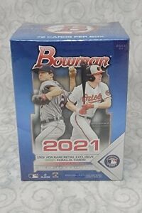 2021 Bowman Blaster Box Exclusive Green Parallels - Factory Sealed