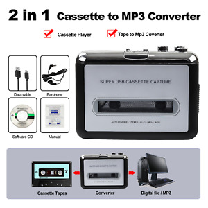 NEW Portable Cassette Player Converter Recorder Convert Tapes to Digital MP3